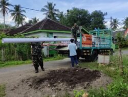 Pra TMMD 125 Kodim Banyuwangi Bangun Sumur Bor untuk Warga Siliragung