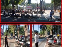 Tertibkan Segera, Sepeda Roda Dua Yang Parkir Sembarangan Diatas Trotoar Di Alun-Alun Kota Situbondo