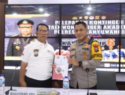 Kapolresta Banyuwangi Lepas Kontingen Taekwondo Tiger Akademi ke Kapolri Cup 6