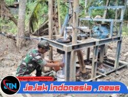 Monitoring Sumur Bor, Pasiter Kodim 0825/Banyuwangi Tinjau Langsung Lokasi TMMD di Desa Siliragung