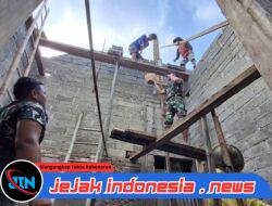 Satgas TMMD 125 Kodim 0825/Banyuwangi Lanjutkan Pembangunan Rutilahu di Siliragung