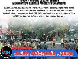 Anggota Koramil 0825/04 Genteng Meningkatkan Kegiatan Produktif dalam Rangka Pengamanan