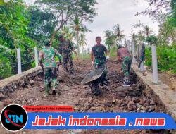 TMMD 125 Kodim 0825/Banyuwangi Genjot Pengerjaan Jembatan Penghubung Demi Kelancaran Akses Warga