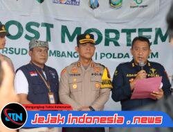 Polresta Banyuwangi Bersama Tim Gabungan Umumkan Dua Identitas Jenazah korban KMP Tunu Pratama Jaya