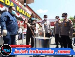 Kapolda Kalteng Pimpin Konferensi Pers Pengungkapan 9,9 Kg Sabu, Hasil Ops Antik Telabang 2025