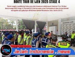 Posramil 22 Licin Laksanakan Pengamanan Route TOUR DE IJEN 2025 Stage 4