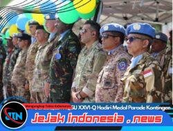 Dansatgas FHQSU XXVI-Q Hadiri Medal Parade Kontingen Tanzania SWMPU di Naqoura