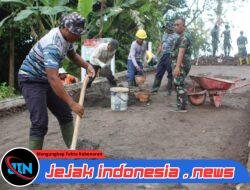 Pembangunan Jembatan Penghubung Desa TMMD 125 Kodim 0825/Banyuwangi Sudah Mulai Terlihat