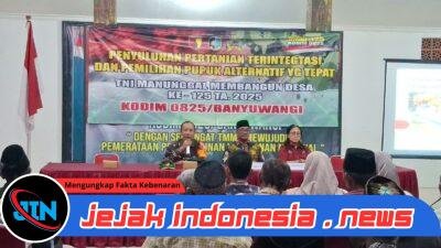 Kodim 0825 Banyuwangi Gelar Penyuluhan Pertanian Terintegrasi dan Pemilihan Pupuk Alternatif dalam Rangka TMMD ke-125