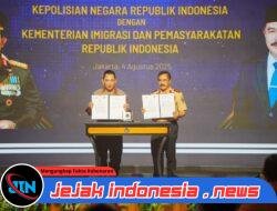 Teken Nota Kesepahaman dengan Kementerian Imipas, Kapolri Harap Sinergisitas Makin Optimal