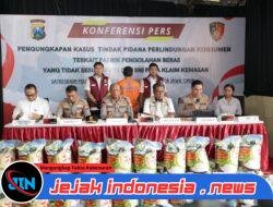 Polisi Berhasil Ungkap Beras Oplosan Sehari Produksi 14 Ton Pemilik Pabrik di Sidoarjo Jadi Tersangka