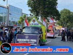 MERIAHKAN HUT RI KE-80, RUTAN BATAM IKUTI PAWAI PEMBANGUNAN TINGKAT KOTA BATAM