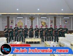 Danpasmar 1 Laporkan Kenaikan Pangkat Brigjen TNI (MAR) Kepada Pangkormar