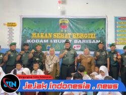 Kodam I/BB Bagikan 160 Paket Makan Sehat ke Siswa SD di Desa Tembung