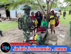 Mengabdi dengan Hati, Satgas Yonif 521/DY Wujudkan Semangat Kemerdekaan lewat Berbagi