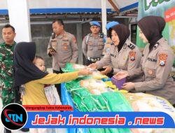 Dukung Stabilitas Harga Pangan Polres Malang Gelar Bazar Murah Warga Sambut Antusias