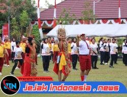 Senam Bersama, Lomba Memasak, Hingga Tarik Tambang Semarakkan Hari Kemerdekaan RI ke- 80 di Polda Kalteng