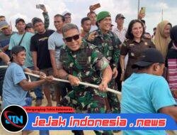 Moment Dansatgas PKH Pimpin Upacara HUT Ke – 80 RI dan Ikut Tarik Tambang