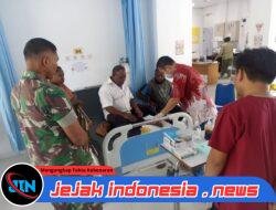 Yonif TP 805/KSW Gelar Bakti Kesehatan Keliling, Evakuasi Kepala Kampung Tanah Merah ke RS J.A. Dimara