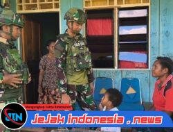 Rasa Asih Satgas Yonif 521/DY Binter Terbatas di Kabupaten Mamberamo Tengah, Papua Pegunungan