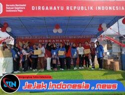 Warga Perum Villa Mutiara Hijau 1, acara jalan sehat Dalam Rangka Peringatan HUT RI Ke–80 Tahun 2025, 