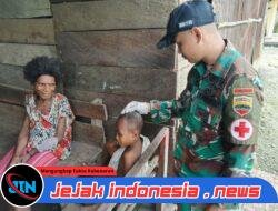 Satgas Yonif 131/Brajasakti Gelar Pelayanan Kesehatan Gratis di Perbatasan Papua