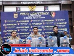 DALAM WAKTU 9 JAM POLRES ACEH TIMUR BERHASIL UNGKAP PELAKU PEMBUNUHAN DI IDI RAYEUK