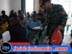 Jalin Hubungan Kuat TNI dan Masyarakat, Satgas Yonif 123/Rajawali Silahturahmi dengan Tokoh Adat