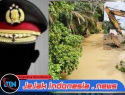 Diduga Oknum Polisi di Lingga Bayu Menjadi Toke Sekaligus Pemilik Alat Berat PETI di Pulo Padang