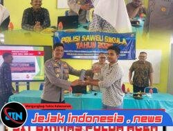 Dit Binmas Polda Aceh Bersama Polres Pidie Jaya Gelar Polisi Saweu Sikula di SMA Negeri 1 Trienggadeng