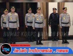 Wadankorbrimob Polri Hadiri Upacara Laporan Kenaikan Pangkat PATI di Mabes Polri