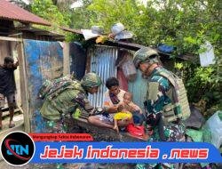 Binter Terbatas Satgas Yonif 521/DY Komunikasi Sosial (KOMSOS) di Kampung Muaranawa 