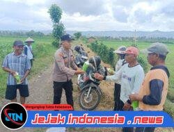 Dukung Ketahanan Pangan; Bhabinkamtibmas Tegaldlimo Turun Sawah, Jagung 20 Hektar Jadi Pantauan