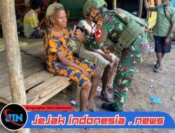 Satgas Yonif 123/Rajawali Gelar Binter dan Pemeriksaan Kesehatan di Kampung Emete, Distrik Obaa