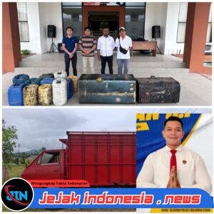 POLRES BOLAANG MONGONDOW UTARA BERHASIL UNGKAP PENYALAHGUNAAN BBM JENIS SOLAR DI DESA BOROKO