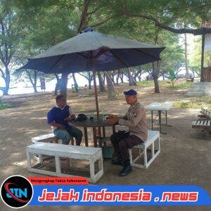 Satpolairud Polresta Banyuwangi Melaksanakan Giat Patroli dan Pembinaan Langsung Kepada Pelaku Usaha di Wisata Green Watu Dodol Banyuwangi