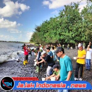 STP Gelar Konservasi Air di Pantai Cacalan: Tanam 3.000 Mangrove dan Lepas 100 Tukik