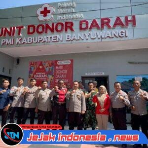 Polresta Banyuwangi Gelar Donor Darah, Peringati Hari Jadi Humas Polri ke-74