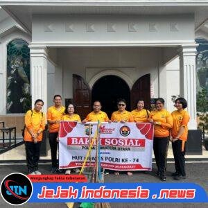 “Sambut HUT Humas Polri ke-74, Bidhumas Polda Sumut Tebar Kepedulian Lewat Bakti Religi”