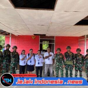 Sinergi Kesehatan Satgas Yonif 521/DY Pos Muaranawa dengan Puskesmas Distrik Airu Kabupaten Jayapura