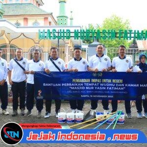 Pengabdian Imipas untuk Negeri, Lapas Banyuwangi Bantu Perbaikan Tempat Wudu Masjid