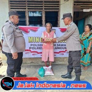 Polsek Tanah Jawa Salurkan Bantuan Sembako Melalui Program Minggu Kasih, Wujud Kepedulian Polri kepada Masyarakat