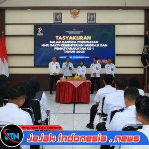 Puncak Peringatan Hari Bakti Kemenimipas Ke-1, Lapas Banyuwangi Gelar Tasyakuran