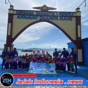 Polairud Polresta Banyuwangi Menerima Kunjungan Siswa/i KB Putra Mandiri Pakistaji,