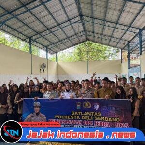 Sat Lantas Polresta Deli Serdang Gelar Sosialisai Operasi Zebra Toba 2025 kepada Para Pelajar dan Guru