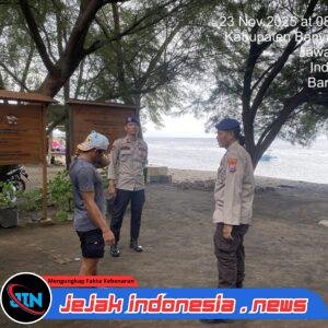 Satpolairud Polresta Banyuwangi Giat Patroli Preventif dan Binmas Perairan Dikawasan Wisata Green Watu Dodol.