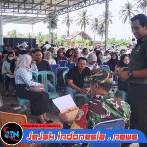 Bati Tuud Koramil Rogojampi Dampingi dan Monitor Proses Rekrutmen Karyawan SPPG di Desa Pengatigan