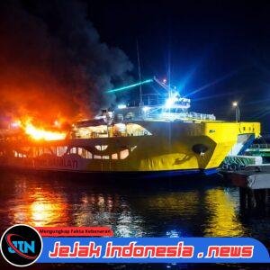 KMP Portlink VII Mengalami Kebakaran di Dermaga MB 4 Pelabuhan Ketapang, Banyuwangi