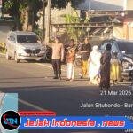 Personel Satpolairud Polresta Banyuwangi Melaksanakan Pengamanan Sholat Idul Fitri 1447 H di Masjid Uswatun Hasanah
