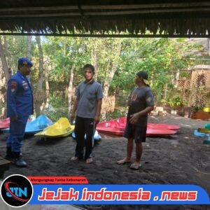 Satpolairud Polresta Banyuwangi Giat Patroli Di Pantai Cacalan, Kalipuro